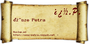 Ősze Petra névjegykártya